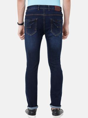 navy blue light washed distressed denim jeans - 17271656 - Standard Image - 4