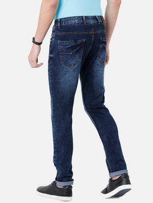 navy blue light washed ripped denim jeans - 17271657 - Standard Image - 3