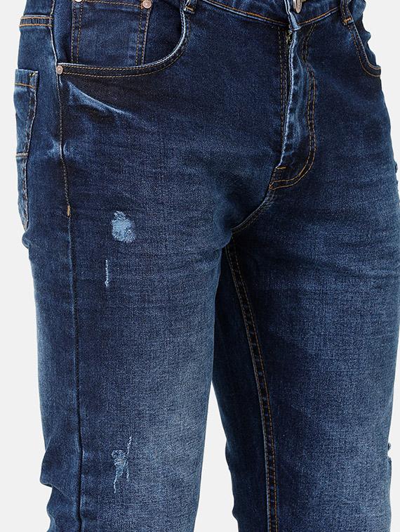 navy blue light washed ripped denim jeans - 17271657 - Zoom Image - 6