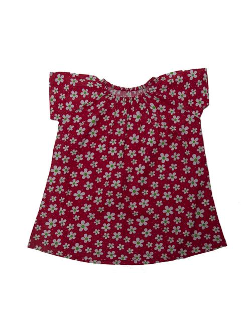 red cotton regular tops & tee - 17272204 - Standard Image - 1