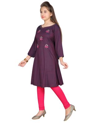 red cotton regular kurti - 17272225 - Standard Image - 2
