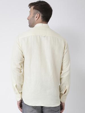 yellow solid casual shirt - 17272327 - Standard Image - 3