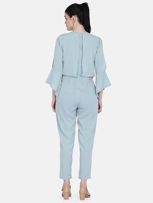 bell sleeved layered jumpsuit - 17272420 - Standard Image - 3