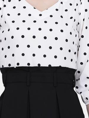 polka dot pleated fit & flare dress - 17272441 - Standard Image - 4