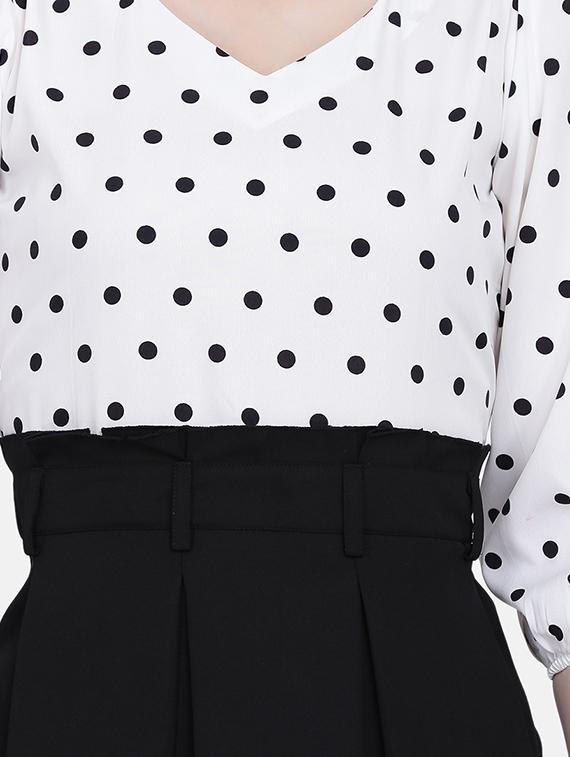 polka dot pleated fit & flare dress - 17272441 - Zoom Image - 4