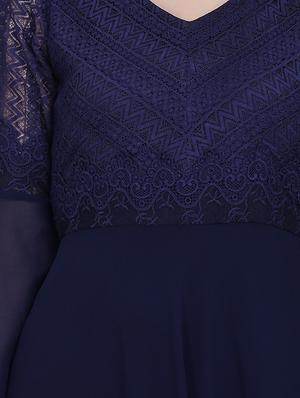 bell sleeved solid maxi dress - 17272446 - Standard Image - 4