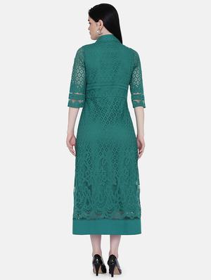 button up a-line dress - 17272450 - Standard Image - 3
