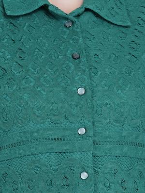 button up a-line dress - 17272450 - Standard Image - 4