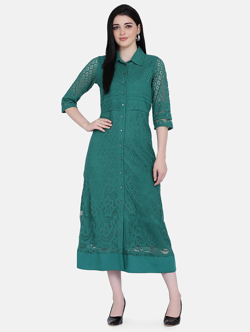button up a-line dress - 17272450 - Zoom Image - 1
