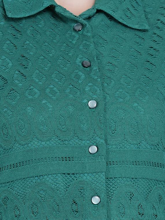 button up a-line dress - 17272450 - Zoom Image - 4