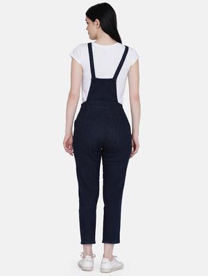 dark blue denim dungaree - 17272453 - Standard Image - 3