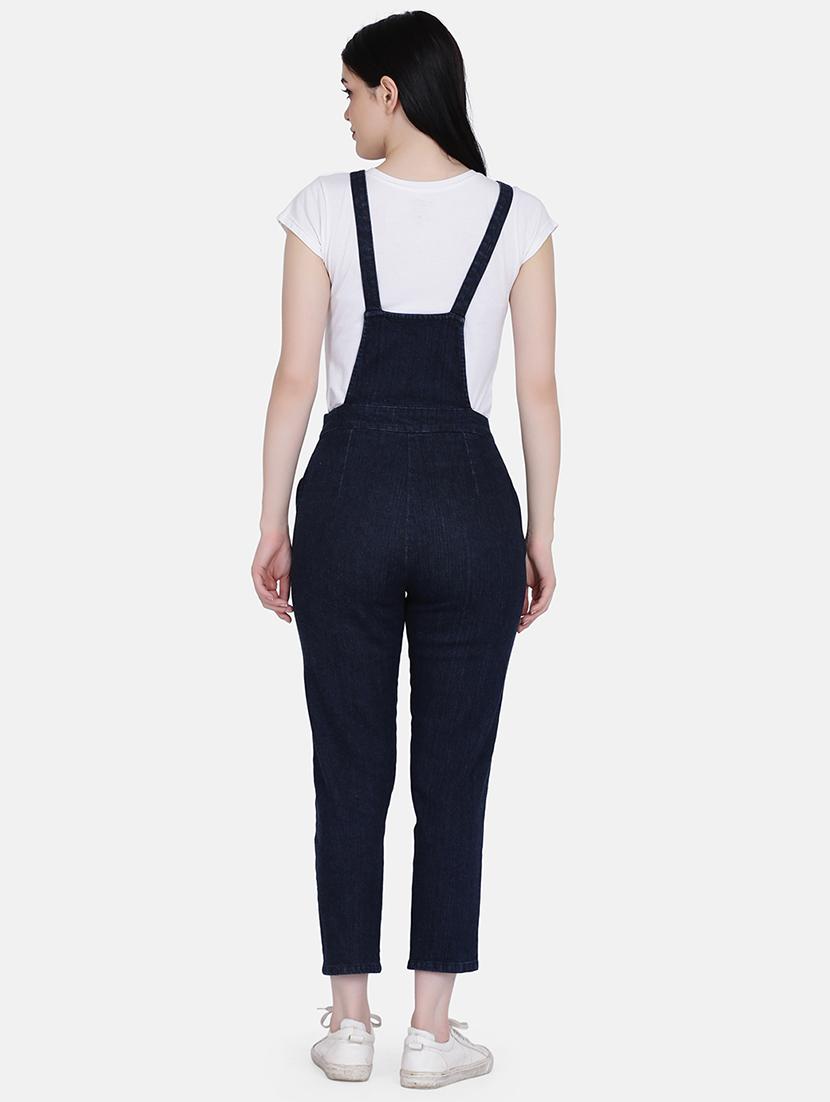 dark blue denim dungaree - 17272453 - Zoom Image - 3