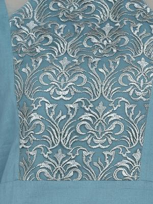 yoke embroidered straight kurta - 17272476 - Standard Image - 5