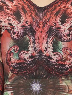 v neck printed kaftan - 17272589 - Standard Image - 4