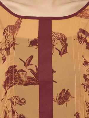 yellow georgette kaftan - 17272593 - Standard Image - 4