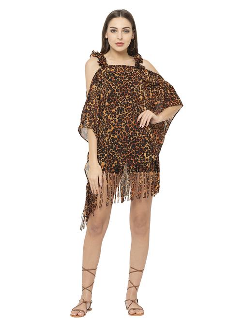 animal printed kaftan - 17272597 - Standard Image - 1