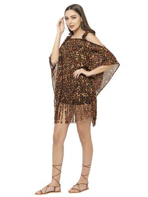 animal printed kaftan - 17272597 - Standard Image - 2