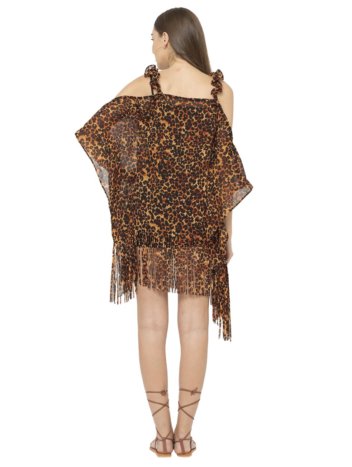 animal printed kaftan - 17272597 - Zoom Image - 3