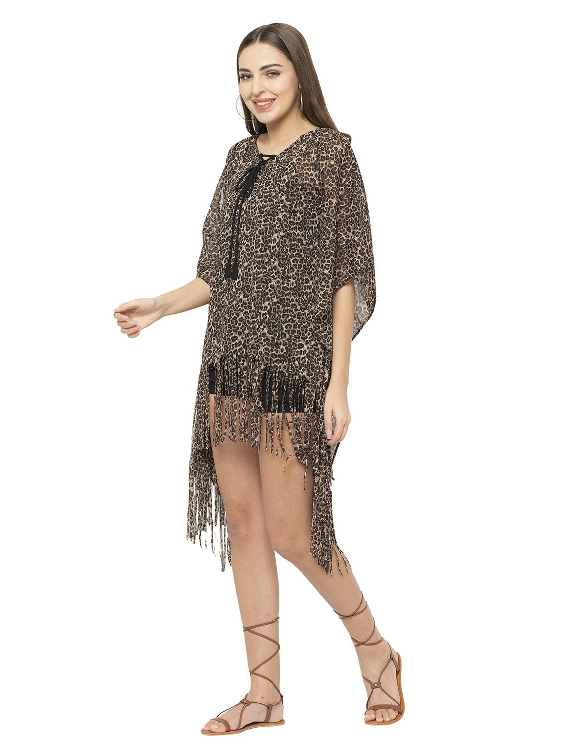 animal printed kaftan - 17272598 - Zoom Image - 2