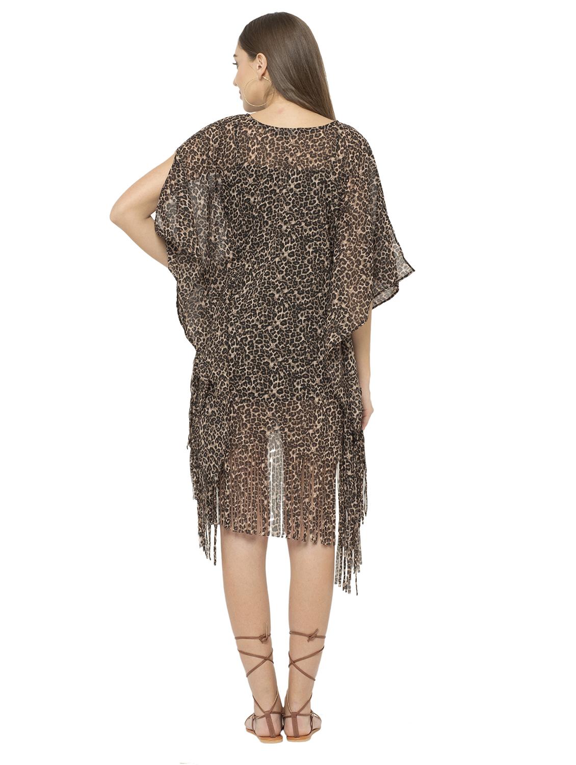 animal printed kaftan - 17272598 - Zoom Image - 3