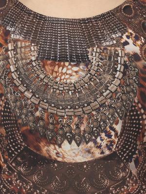 animal printed kaftan - 17272602 - Standard Image - 4