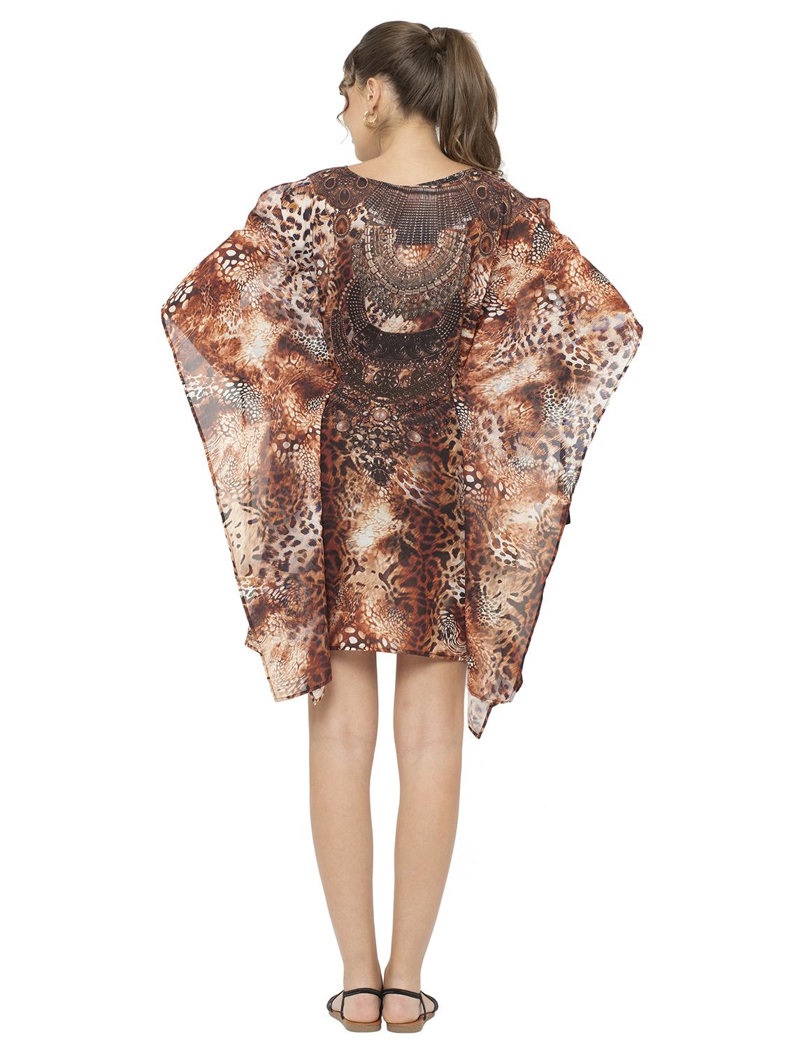 animal printed kaftan - 17272602 - Zoom Image - 3