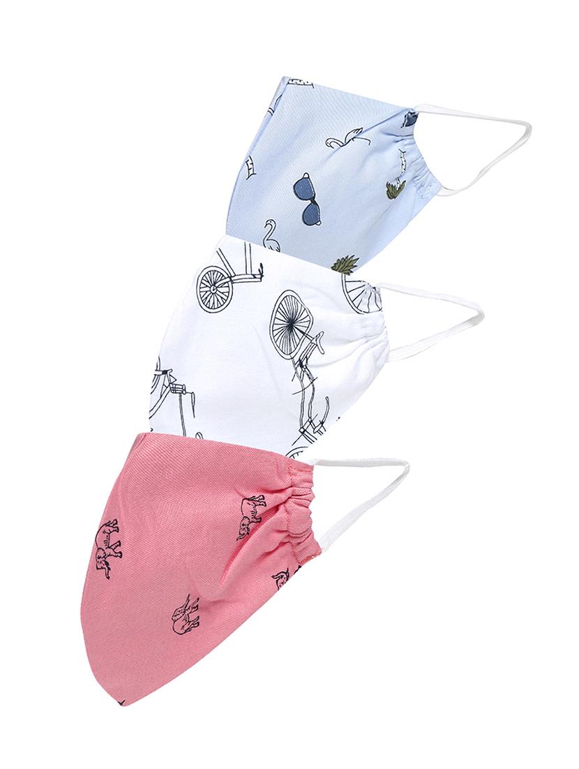 multi colored cotton printed mask - 17273224 - Zoom Image - 1