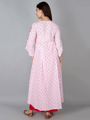 printed anarkali kurta - 17273349 - Standard Image - 3