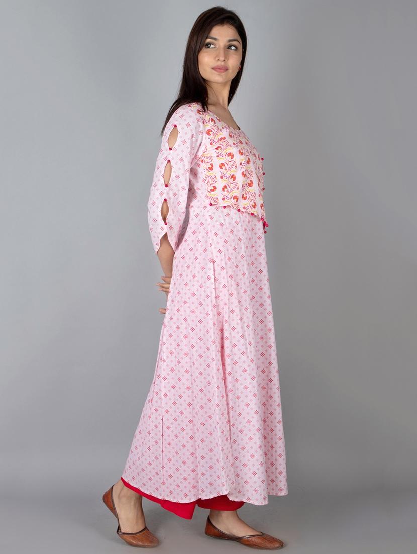 printed anarkali kurta - 17273349 - Zoom Image - 2