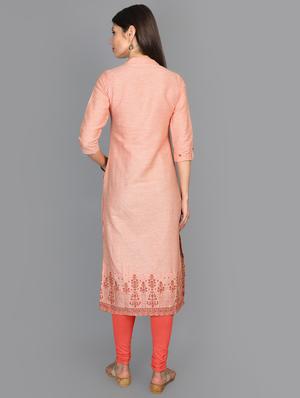 floral straight kurta - 17273457 - Standard Image - 3