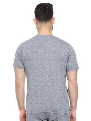 grey color block cut & sew t-shirt - 17273526 - Standard Image - 3
