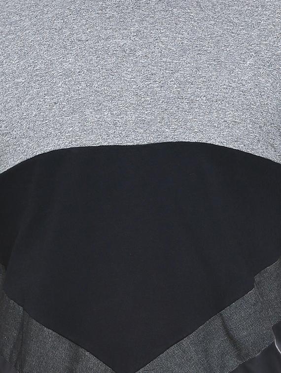grey color block cut & sew t-shirt - 17273526 - Zoom Image - 5