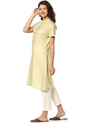 striped a-line kurta - 17273696 - Standard Image - 2