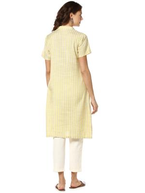 striped a-line kurta - 17273696 - Standard Image - 3