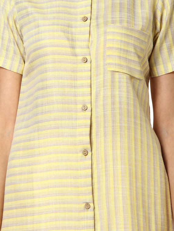 striped a-line kurta - 17273696 - Zoom Image - 5