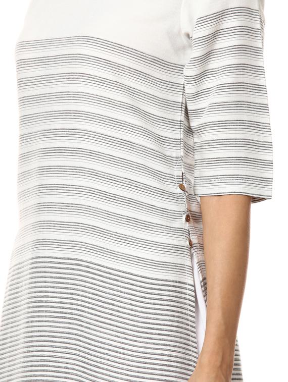 striped straight kurta - 17273697 - Zoom Image - 4