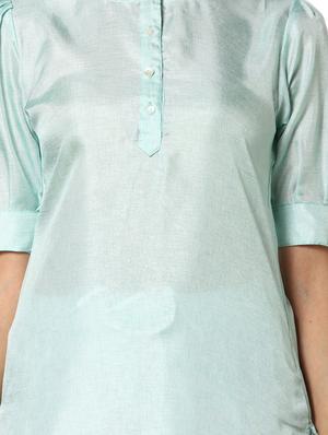 solid straight kurta - 17273701 - Standard Image - 5