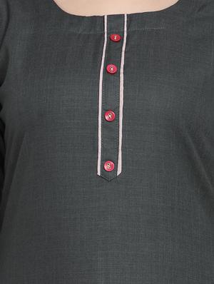 embroidered straight kurta - 17273766 - Standard Image - 4