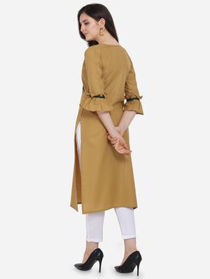 embroidered straight kurta - 17273793 - Standard Image - 3