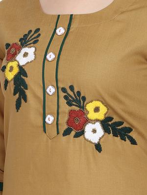 embroidered straight kurta - 17273793 - Standard Image - 4
