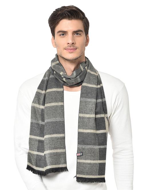 grey checkered muffler - 17273925 - Standard Image - 1