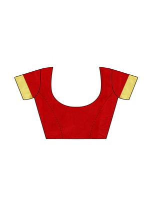 solid embellished bordered saree with blouse - 17274133 - Standard Image - 3
