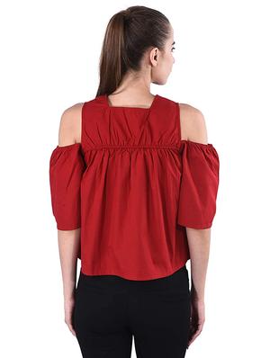 cold shoulder top - 17274166 - Standard Image - 3