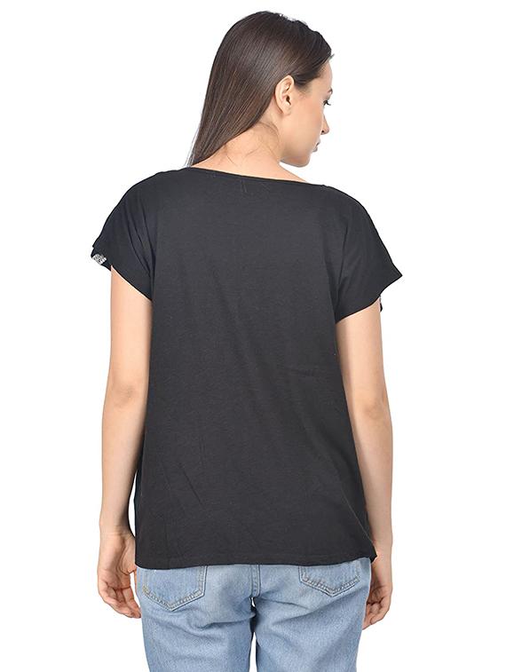 tie up neck embroidered top - 17274171 - Zoom Image - 3