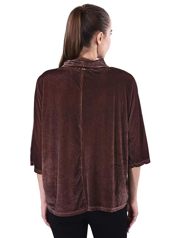 front open velvet shrug - 17274177 - Zoom Image - 3