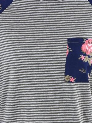 raglan sleeves printed top - 17274193 - Standard Image - 4