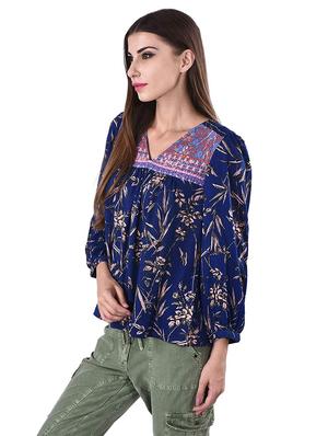 v neck peasant top - 17274198 - Standard Image - 2