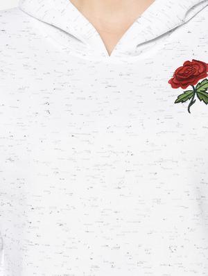 hooded neck cropped sweatshirt - 17274294 - Standard Image - 5