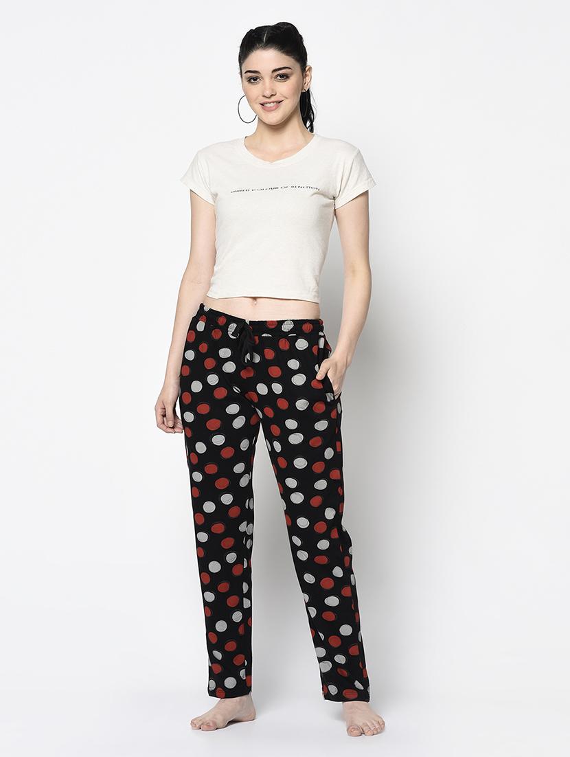 drawstring waist polka dot pajama - 17274314 - Zoom Image - 4