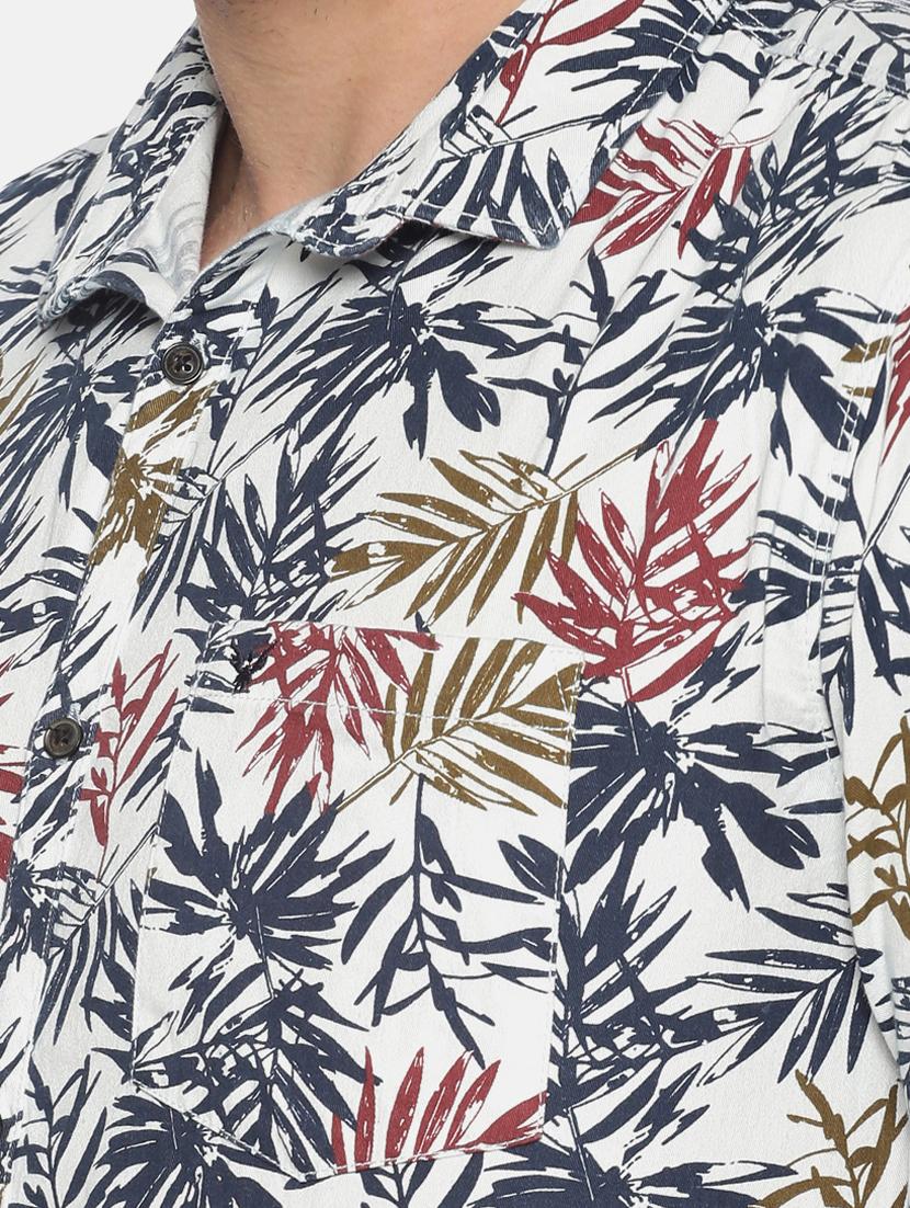 white printed casual shirt - 17274387 - Zoom Image - 5